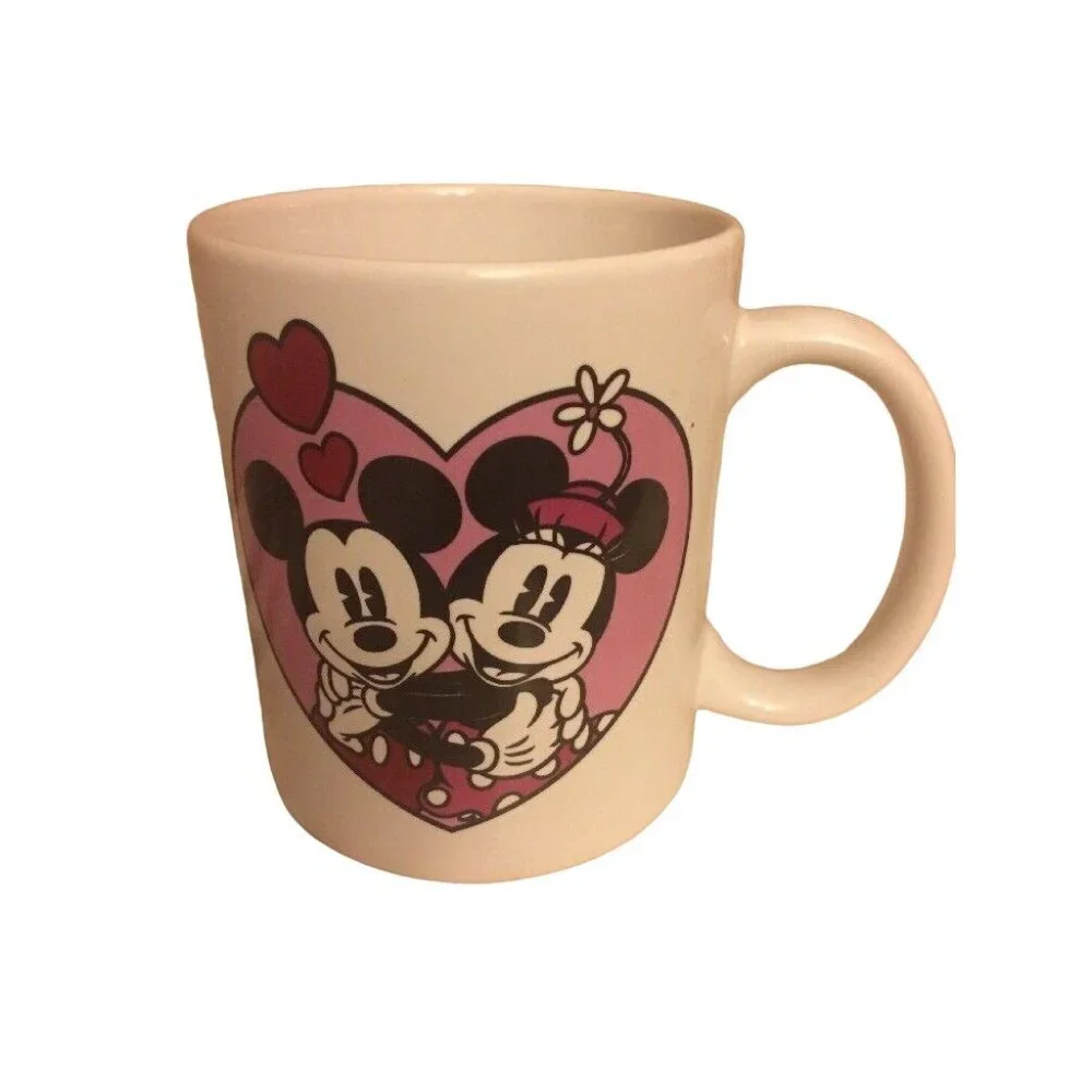 Disney Parks Mickey & Minnie Mouse Love Ceramic Mug Valentine